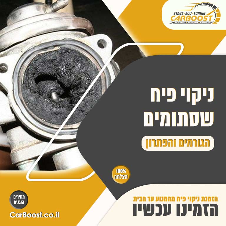 ניקוי פיח שסתומים: החזירו למנוע את הביצועים קאר בוסט ניקוי פיח מהמנוע