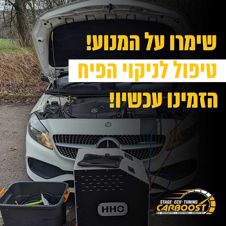 טיפול לניקוי הפיח מהמנוע